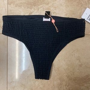 Minkpink rippled black swim bottoms